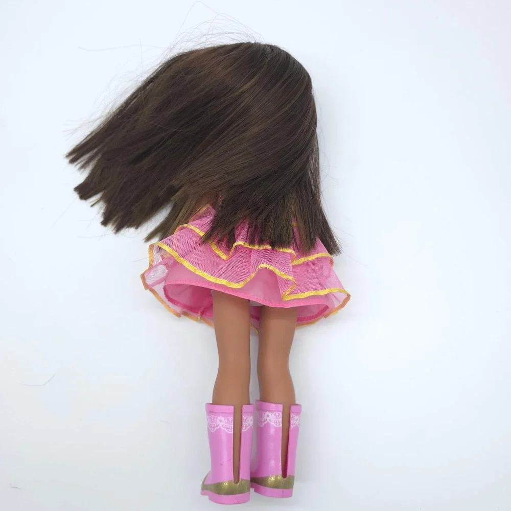 American Girl WellieWishers Doll Kids Ashlyn Brown Pink Very Good 14.5 Inch